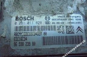 БЛОК УПРАВЛЕНИЯ 9659823980 0281011628 PEUGEOT CITROEN HDI