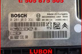 БЛОК УПРАВЛЕНИЯ 9662213180 PEUGEOT 207 1,6 HDI 110  LUBO