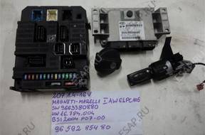 БЛОК УПРАВЛЕНИЯ 9663380880 BSI PEUGEOT 207 1.4 16V КОМПЛЕКТ