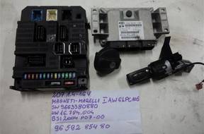 БЛОК УПРАВЛЕНИЯ 9663380880 BSI PEUGEOT 207 1.4 16V КОМПЛЕКТ
