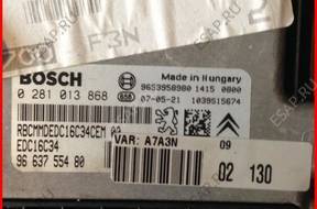 БЛОК УПРАВЛЕНИЯ 9663755480 PEUGEOT 207 1,6 HDI  LUBO