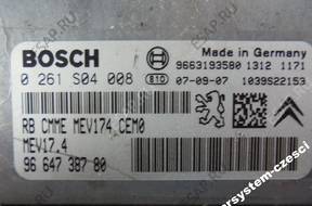 БЛОК УПРАВЛЕНИЯ 9664738780 0261S04008 PEUGEOT 207