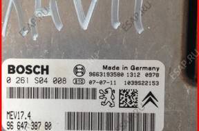 БЛОК УПРАВЛЕНИЯ 9664738780 1,4 VTI PEUGEOT 207 LUBO