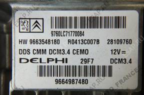 БЛОК УПРАВЛЕНИЯ 9664987480 КОМПЛЕКТ PEUGEOT 308 2.0 HDI