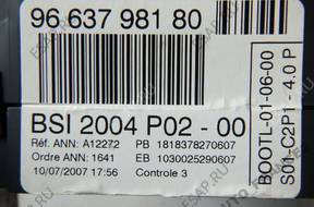 БЛОК УПРАВЛЕНИЯ 9664987480 КОМПЛЕКТ PEUGEOT 308 2.0 HDI