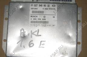 БЛОК УПРАВЛЕНИЯ A KLASA A168 0275456032 0265109449