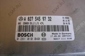 БЛОК УПРАВЛЕНИЯ A0275459732 MERCEDES A KLASA БЛОК УПРАВЛЕНИЯ A0275459732 MERCEDES A KLASA
