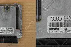 БЛОК УПРАВЛЕНИЯ A3 8P TDI 03G906016DT 0281011892 EDC16U1
