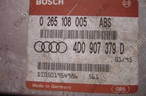 БЛОК УПРАВЛЕНИЯ ABS AUDI 0265108005 4D0907379D