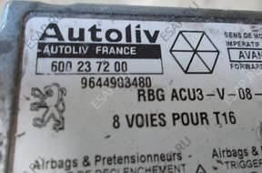 БЛОК УПРАВЛЕНИЯ AIRBAG 600237200 PEUGEOT 206
