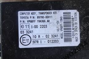 БЛОК УПРАВЛЕНИЯ ASSY TRANSPONDER TOYOTA YARIS II 89780-0D011