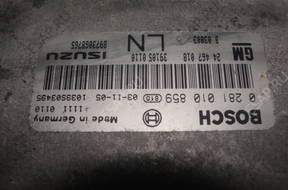 БЛОК УПРАВЛЕНИЯ   Astra 0281010859 1.7 CDTI