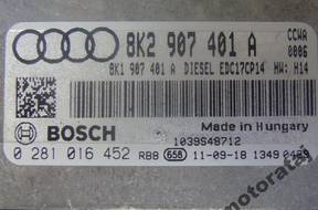 БЛОК УПРАВЛЕНИЯ   AUDI 0281016452 8K2907401A