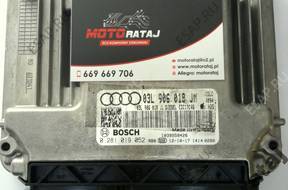 БЛОК УПРАВЛЕНИЯ AUDI  0281019052 03L906018JM EDC17C46