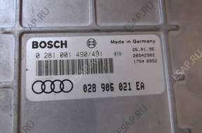 БЛОК УПРАВЛЕНИЯ audi 028906021ea, 0281001490