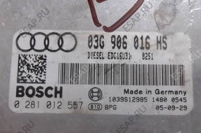 БЛОК УПРАВЛЕНИЯ audi 03G906016HS, 0281012557