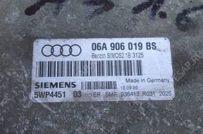 БЛОК УПРАВЛЕНИЯ   AUDI 1.6 06A 906 019 BS