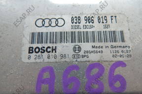 БЛОК УПРАВЛЕНИЯ  AUDI 1.9 TDI ECU 0281010981 038906019FT