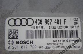 БЛОК УПРАВЛЕНИЯ   AUDI 4G0907401F 0281017722