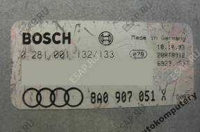 БЛОК УПРАВЛЕНИЯ AUDI 80 1.9TDI 8a0907051x 0281001132-133