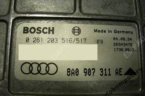 БЛОК УПРАВЛЕНИЯ AUDI 80 8a0907311ae 0261203516-517