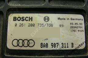 БЛОК УПРАВЛЕНИЯ AUDI 80 8a0907311b 0261200735-736
