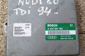 БЛОК УПРАВЛЕНИЯ AUDI 80 B4 1.9 TDI 0281001185 8A0907401B