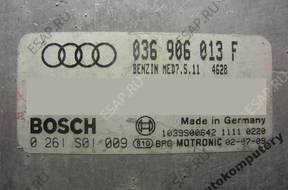 БЛОК УПРАВЛЕНИЯ AUDI A2 1.6 036906013f 0261s01009 +PIN