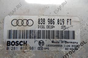 БЛОК УПРАВЛЕНИЯ   AUDI A3 0281010981 038906019FT