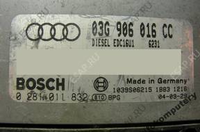 БЛОК УПРАВЛЕНИЯ AUDI A3 03g906016cc 0281011832 БЕЗ КОДА