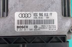 БЛОК УПРАВЛЕНИЯ   Audi A3 03G906016FF 0281011905