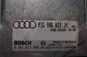 БЛОК УПРАВЛЕНИЯ AUDI A3 03g906021jh 0281013608 БЕЗ КОДА