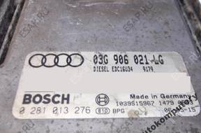 БЛОК УПРАВЛЕНИЯ AUDI A3 03g906021lg 0281013276 БЕЗ КОДА