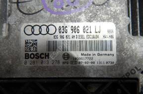 БЛОК УПРАВЛЕНИЯ   AUDI A3 03G906021LJ  0281013278