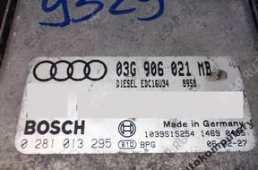 БЛОК УПРАВЛЕНИЯ AUDI A3 03g906021mb 0281013295 БЕЗ КОДА