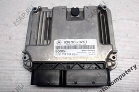 БЛОК УПРАВЛЕНИЯ AUDI A3 03g906021t 0281012234 БЕЗ КОДА
