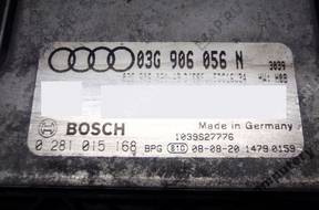 БЛОК УПРАВЛЕНИЯ AUDI A3 03g906056n 0281015168 БЕЗ КОДА
