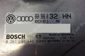 БЛОК УПРАВЛЕНИЯ AUDI A3 06a906032hn 0261207440 + PIN