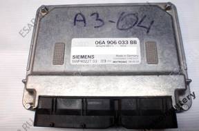 БЛОК УПРАВЛЕНИЯ AUDI A3 06a906033bb 5wp4022703 БЕЗ КОДА
