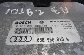 БЛОК УПРАВЛЕНИЯ AUDI A3 1,9 TDI 038906018A 0281001409/410