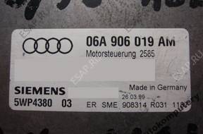 БЛОК УПРАВЛЕНИЯ AUDI A3 1.6 06a906019am 5wp438003 БЕЗ КОДА