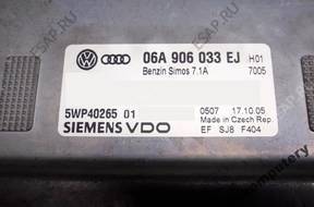 БЛОК УПРАВЛЕНИЯ AUDI A3 1.6 06a906033ej 5wp40265 БЕЗ КОДА