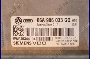 БЛОК УПРАВЛЕНИЯ AUDI A3 1.6 06A906033GQ 5WP40344