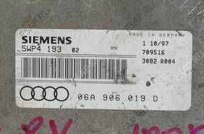 БЛОК УПРАВЛЕНИЯ   AUDI A3 1.6 5WP4193 06A906019D