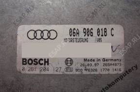 БЛОК УПРАВЛЕНИЯ AUDI A3 1.8 06a906018c 0261204127 +PIN