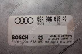 БЛОК УПРАВЛЕНИЯ AUDI A3 1.8T 06a906018aq 0261204678 +PIN