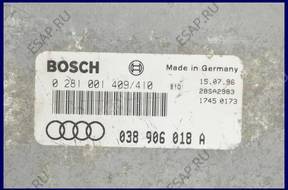 БЛОК УПРАВЛЕНИЯ AUDI A3 1.9 TDI 0281001409 038906018A