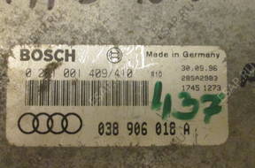 БЛОК УПРАВЛЕНИЯ AUDI A3 1.9 TDI 0281001409/410 038906018A