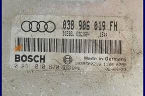 БЛОК УПРАВЛЕНИЯ   AUDI A3 1.9 TDI 038906019FH