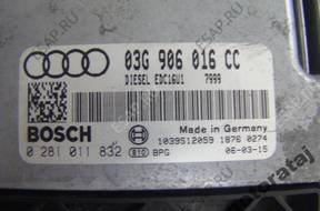 БЛОК УПРАВЛЕНИЯ  AUDI A3 1.9TDI 0281011832 03G906016CC
